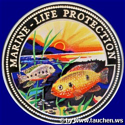 Ghana 2000 100 Sika - Meeresleben - Marine Life Protection roter Buntbarsch