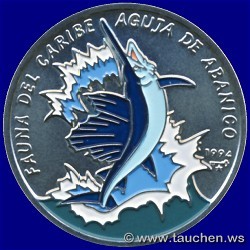 Republica del Cuba 1994 1 Peso Fauna del caribe Schwertfisch (F�cherfisch)