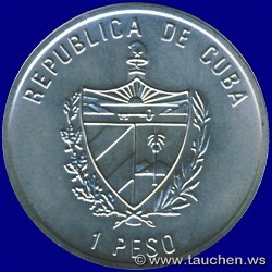 Republica del Cuba 1996 1 Peso Fauna del caribe Idigo-Hamletfisch