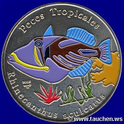 Republica del Cuba 2005 1 Peso Tropische Fische - Peces Tropicales -Dr�ckerfisch