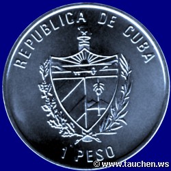 Republica del Cuba 2005 1 Peso Tropische Fische - Peces Tropicales - Rhinecanthus aculeatus