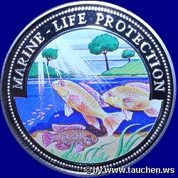 Liberia 1999 1 Dollar - Meeresleben - Marine Life Protection