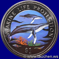Namibia 1998 1 Dollar - Meeresleben - Marine Life Protection