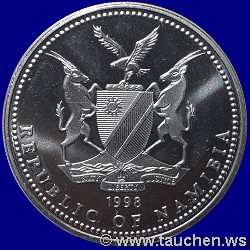 Namibia 1998 1 Dollar - Meeresleben - Marine Life Protection