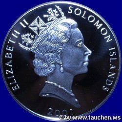 Salomon Islands 2001 1 Dollar - Meeresleben - Marine Life Protection