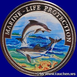 Somalia 2001 10 Dollar - Meeresleben - Marine Life Protection