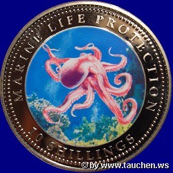 Somalia 2003 10 Shillings - Meeresleben - Marine Life Protection