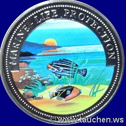 Somalia 1998 10 Dollar - Meeresleben - Marine Life Protection