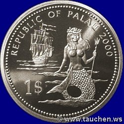 Palau 1$ Farbmünzen