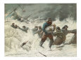 Rescued! a Small Girl is Carried Ashore from a Sinking Ship by One of the Rescue Team