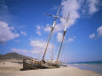 Shipwreck on the Beach, Fuerteventura, Canary Islands, Spain, Atlantic