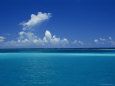 A Barrier Reef Separates Sea and Sky