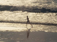 Boy Running on Beach, Venice Beach, CA