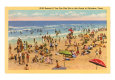 Beach Scene, Galveston, Texas
