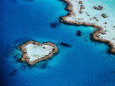 Heart-Shaped Reef, Hardy Reef, Near Whitsunday Islands, Great Barrier Reef, Queensland, Australia