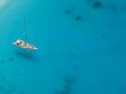 Boat Off Shipwreck Beach, Zakynthos, Ionian Islands, Greece