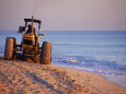 Tractor Plowing Beach, Miami Beach, FL